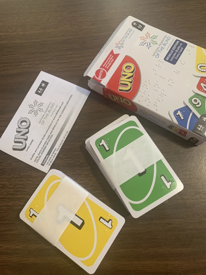 UNO Braille Edition National Federation The Blind Card Game - Image 4 of 4