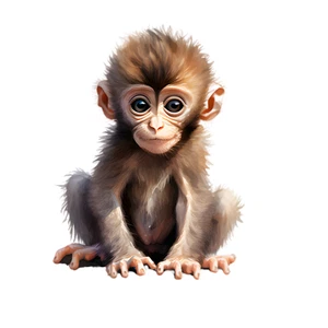 Monkey Ape Animal Jungle Self Adhesive Vinyl Sticker