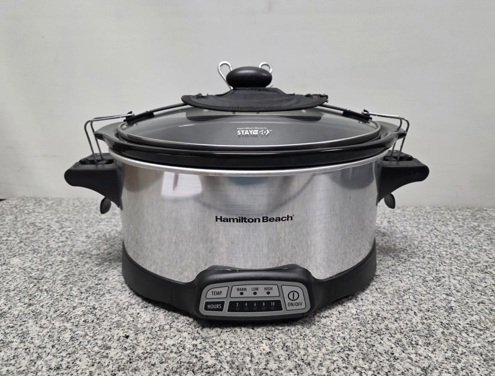 Hamilton Beach Stay or Go 6-Quart Programmable Slow Cooker Stainless Steel