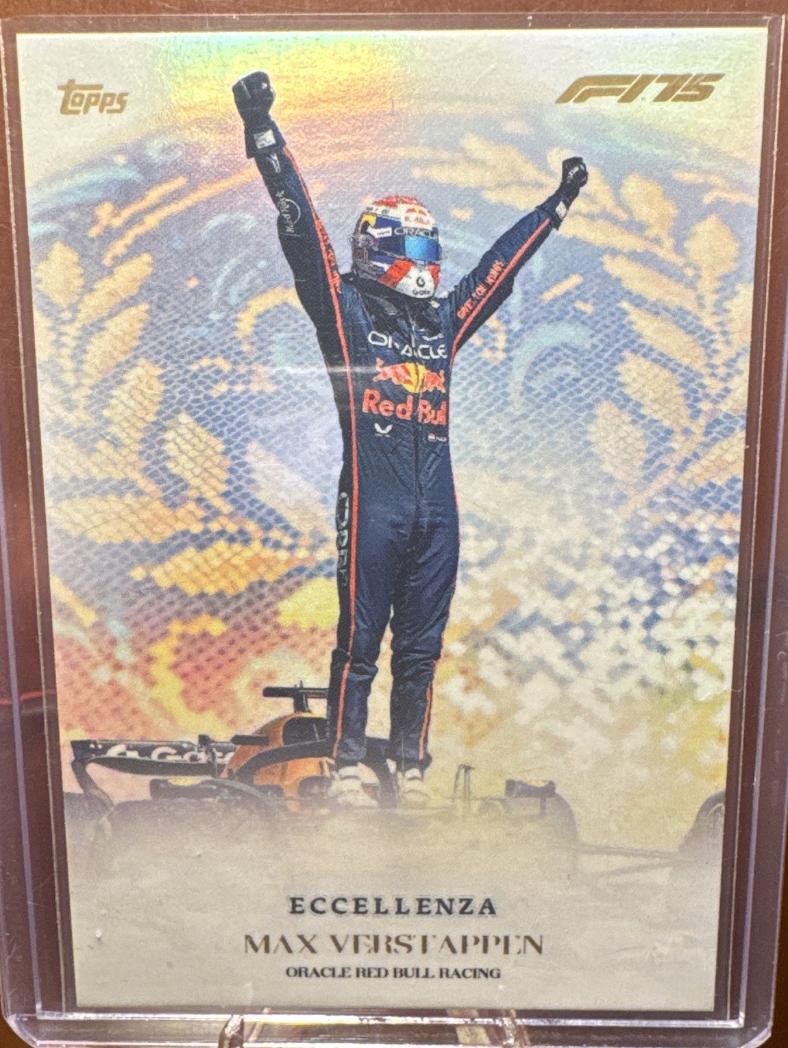 Topps Formula 1 2023 Max Verstappen Oracle Red Bull Eccellenza Supremo Insert