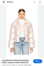 SOLD OUT L'ACADEMIE By Marianna Emilion Puffer Jacket in Pink Size XS