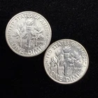 90% Silver - UNC 1955 Roosevelt Dime - 3 Dimes - Uncirculated Condition A6-4