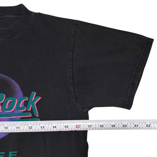 Vintage 1989 Hard Rock Cafe Canada Banff Double Stitch Black Shirt Men's Small - Picture 9 of 10
