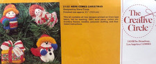 Here Comes Christmas Cross-Stitch Ornament Kit The Creative Circle No. 2122 Vtg