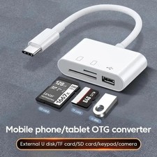 USB C SD Card Reader for iPhone Android Macbook Micro SD to Type C OTG Adapter