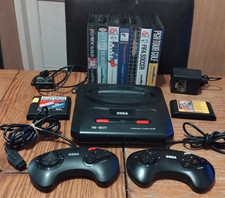 SEGA Mega Drive II Console Bundle - Controllers, 15 Games, Leads, Working