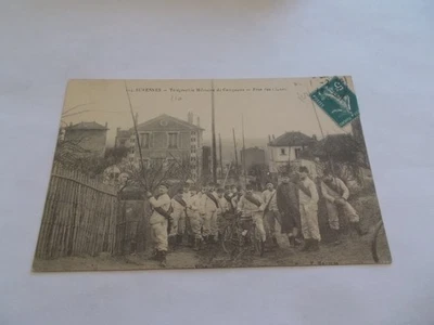 92 SURESNES HAUTS DE SEINE TELEGRAPHIE MILITAIRE DE CAMPAGNE POSE DE LIGNES 1911 - Photo 1/2