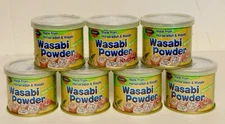 (7) J-BASKET Wasabi Powder Horseradish made in Japan 0.88oz cans