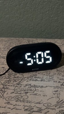 Unisex Unbranded Digital Alarm Clock One Size Black