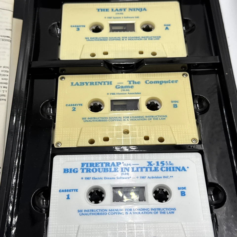 Activision Commodore 64 Datasette Box The Last Ninja, Labyrinth, Big Trouble In - Bild 4 von 4