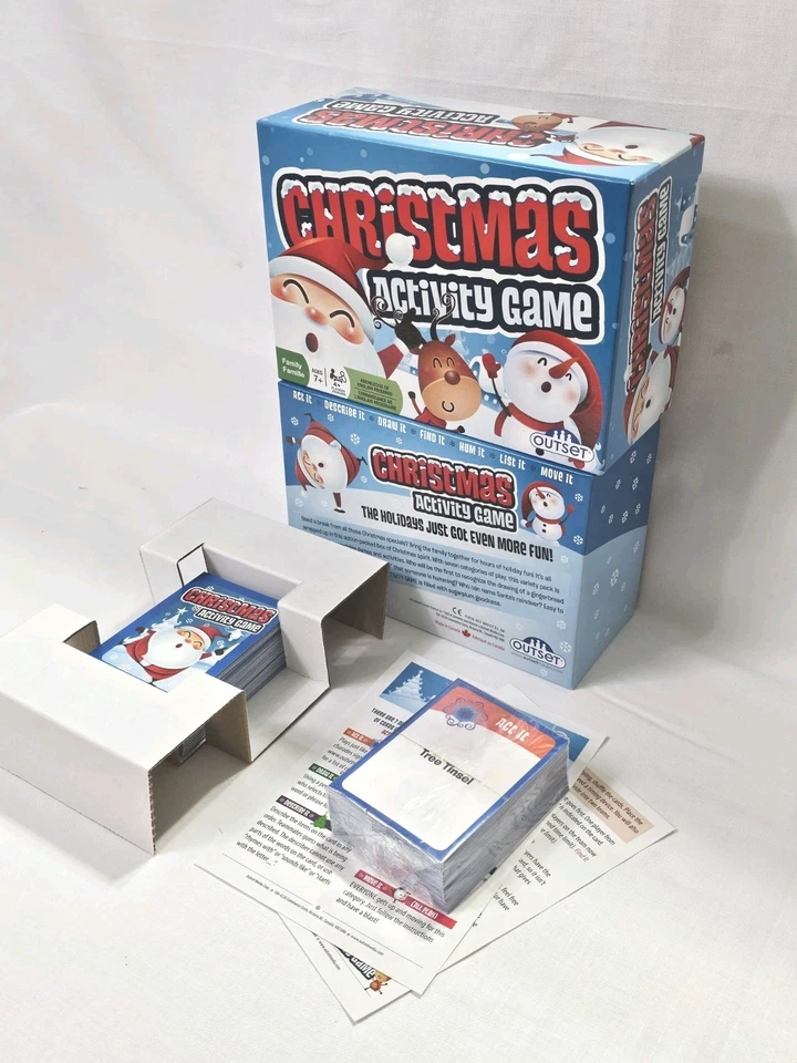 Christmas Activity Game Outset Holiday Fun Describe Draw Find Hum List Move It - Image 2 of 4