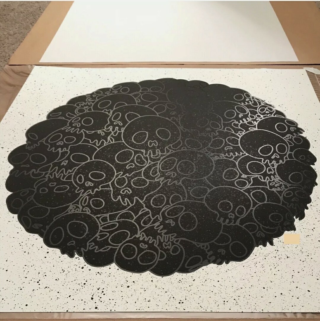 Takashi Murakami Black Skull Round BLM Black Lives Matter