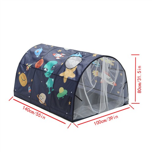 Children Dream Tents Large Space Foldable Tent Bed Sensory Playhouse Kids Gifts - Picture 8 of 19
