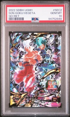 PSA 10 Super Dragon Ball Heroes Son Goku Vegeta UGM1-SEC2 Ultra