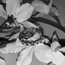 .925 Sterling Silver New Heart Band Ring Size 7 - Retail 25