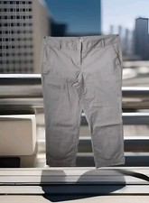 Loft Capri Pants Gray Size 12 Original Mid Rise Stretch Cotton 24" Inseam