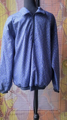 Forrester Outerwear Jacket Unisex Size L Blue Pullover Waterproof Windbreaker