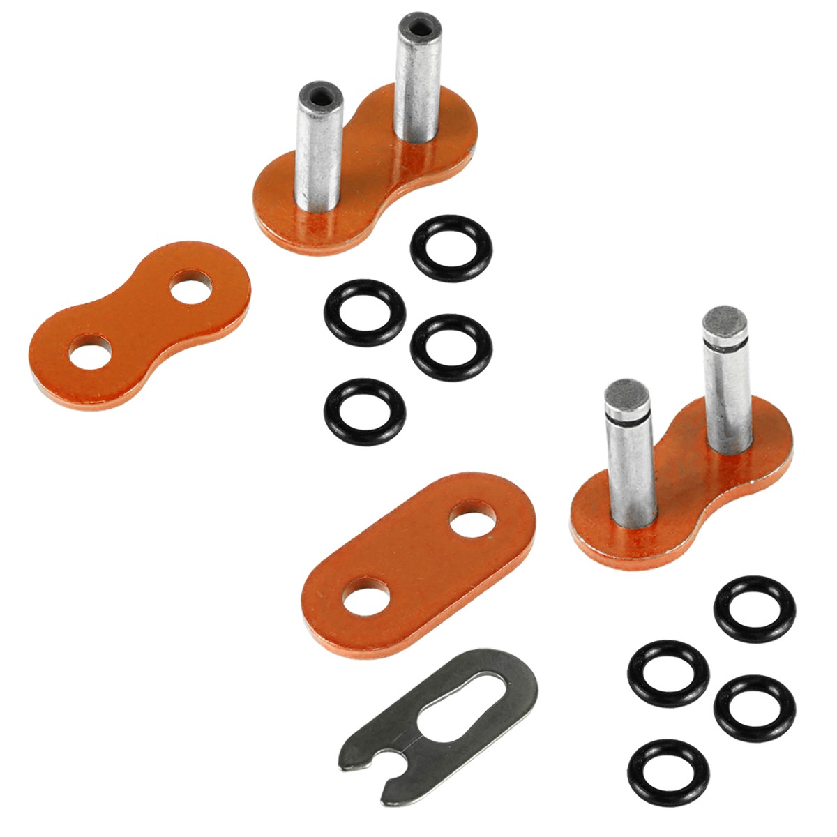 O-Ring Orange Drive Chain for Kawasaki ZX600 Ninja 600R 1985