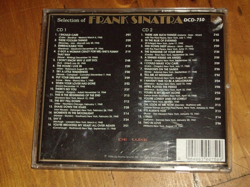 FRANK SINATRA *RARE 2 x CD SET ' SELECTION OF - DE LUXE ' 1996 VGC+ - Picture 2 of 2