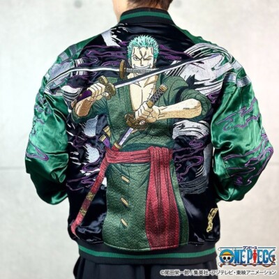 Karakuri Soul x ONE PIECE Roronoa Zoro Embroidered Jacket BLACK