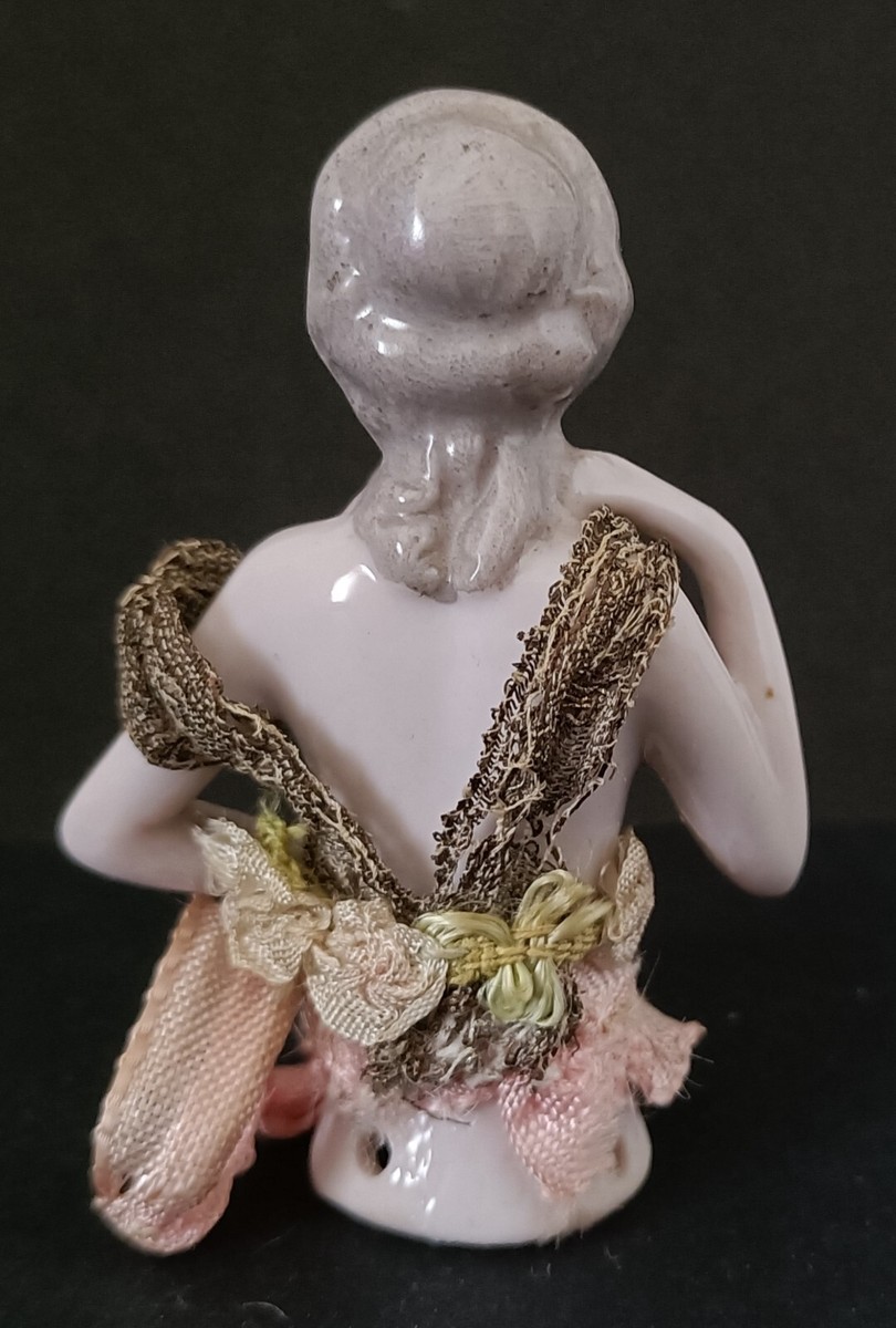 Petite Poupée Ancienne Allemande En Porcelaine - Années 1930 - 13cm - Collection