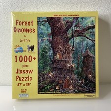 SunsOut Forest Gnomes Jigsaw Puzzle XL 1000 Pcs NEW