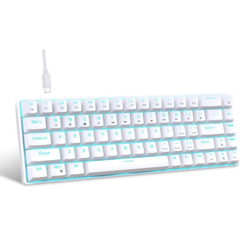 68Key Mechanical Keyboard with Double-Shot Two-Tone Backlit Keys