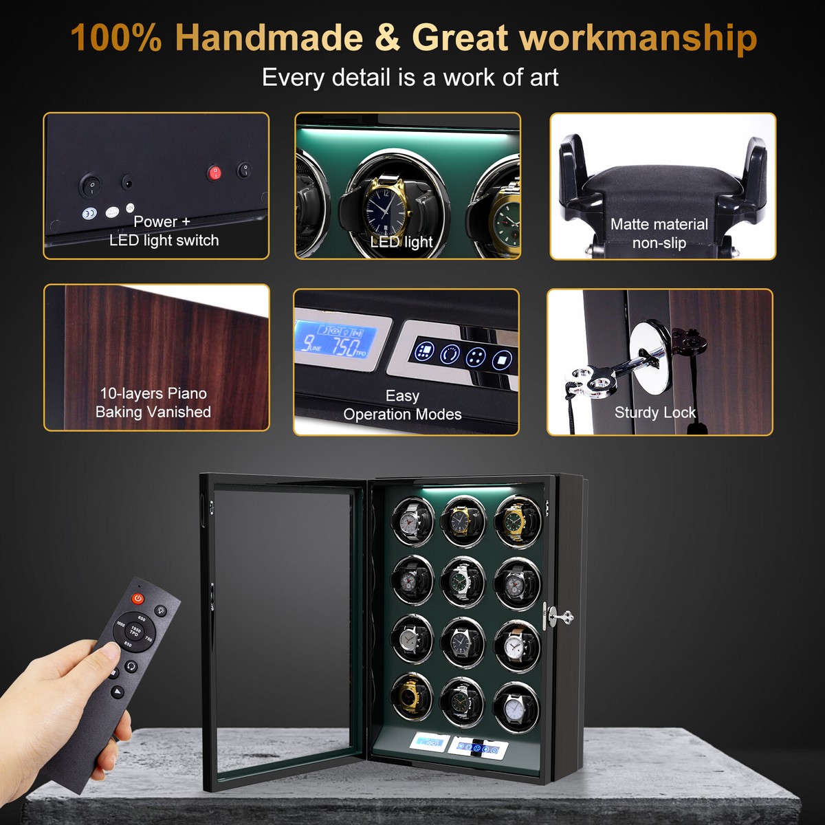 Caja Relojes Automaticos MYFULLY Enrollador Automu00e1tico De Un