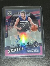 2021-22 Optic Leandro Bolmaro Signature Series Pink Prizm AUTO /25 Timberwolves 