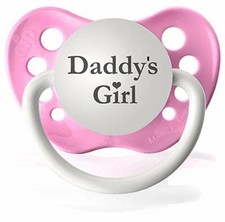 Daddy's Girl Pacifier - I Love Daddy - Pink- 0-18 months - Ulubulu - Girls Binky