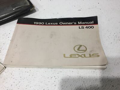 1990 90 Lexus LS400 owners guide manual operators w case / booklet