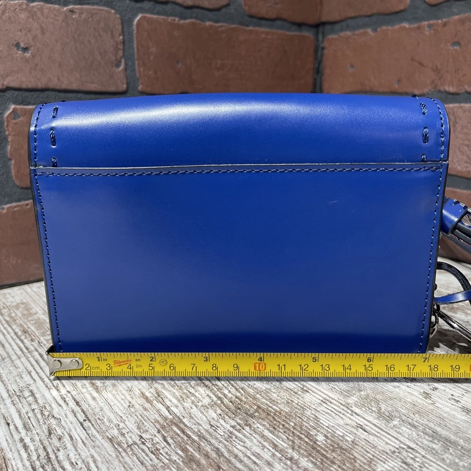 Charles Jourdan сумка маленький сумочка синий хорошее состояние кожи - Изображение 3 из 4