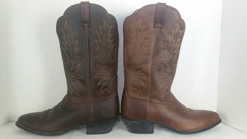 Ariat Heritage Damen Größe 7,5 B Braun Leder Westernstiefel 10001021 15725 - Bild 3 von 12