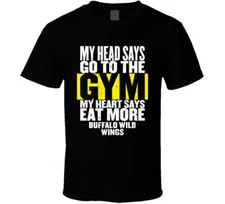 My Heart Says Eat More Buffalo Wild Wings Funny Food Gym T Shirt