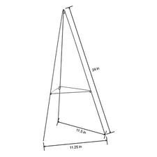 FloraCraft All-Purpose Sturdy Wire Easel-11.25"X11.5"X24"