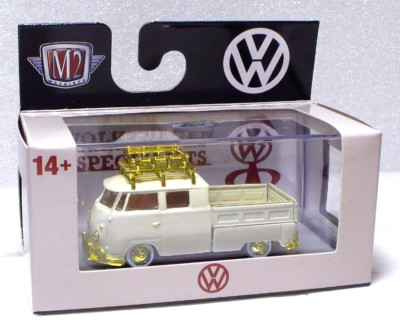 M2 Machines Gold Chase 1959 VW Double Cab Truck USA Model 1:64 Diecast