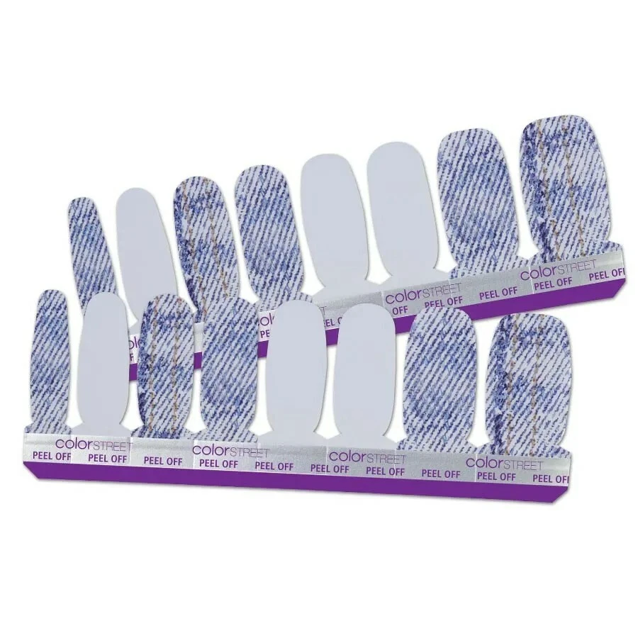 BLUE JEAN BABY Nail Art Kit BUNDLE 👖❤️👖COLOR STREET NAIL STRIPS new in package Foto 4 de 4