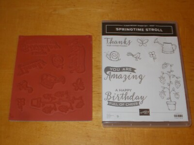Stampin'Up! SPRINGTIME STROLL clear-mount stamp set