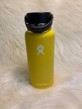Hydro Flask 40 oz Wide Mouth Insulated Bottle with Flex Cap - Lemon