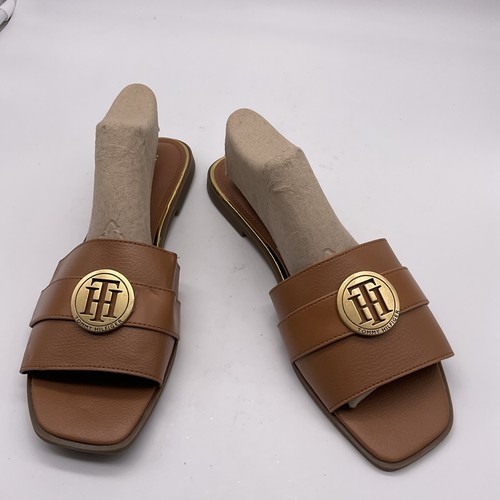 Tommy Hilfiger Paliana Medallion Sandals Women’s Size 11 NWOB Brown - Picture 2 of 6