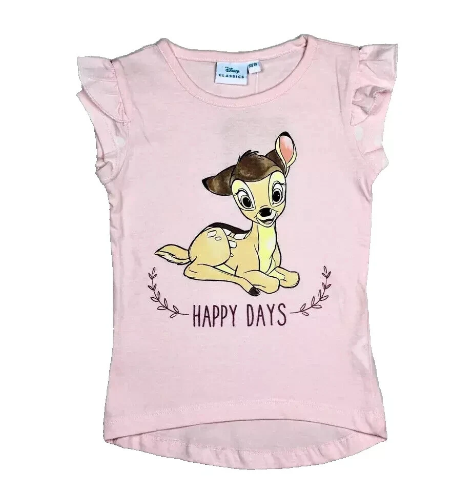 Neu Disney CLASSICS Bambi Mädchen T-Shirt 100% Baumwolle rosa Gr. 92/98 - Bild 1 von 1