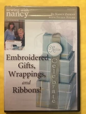 Sewing With Nancy DVD Embroidered Gifts, Wrappings & Ribbons Sewing Quilting NEW