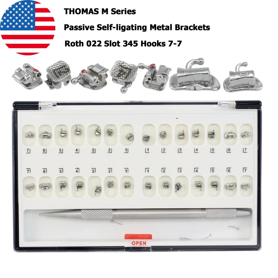 Dental Orthodontic Self Ligating Brackets Copper NiTi Arch Wire Roth 022 DAMON Q - Image 3 of 4