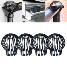 2/4pcs Downpipe Filter Gutter Stop Debris Leaf Rain Roof Drain Guard Cover Balls