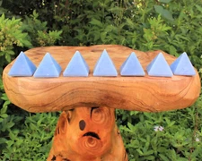 Angelite Pyramid 1" - 1.25" (25-30 mm Natural Gemstone Pyramid Crystal Healing)