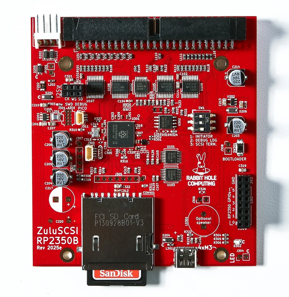 ZuluSCSI Blaster - An RP2350B-based Fast SCSI emulator - up to 18 MB/sec reads - Image 2 of 3