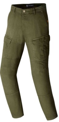Merlin Men's Warren D3O Cordura Denim Single Layer Motorcycle Olive Cargo  Jeans