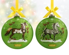 Breyer Horses 2024 Holiday American Saddlebred Artist Signature Ornament #700828