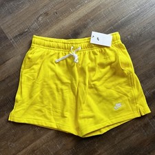 Pantalones Cortos Nike Grandes Para Hombre Club Polar Opti Amarillo Terry Francés Flujo $50
