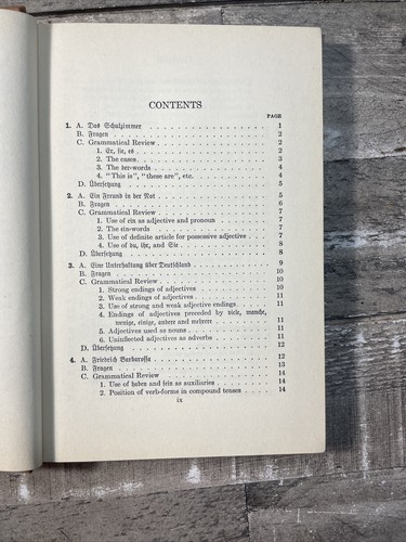 1927 Antique Language Book "A First Course in Written and Spoken German" - Picture 7 of 9